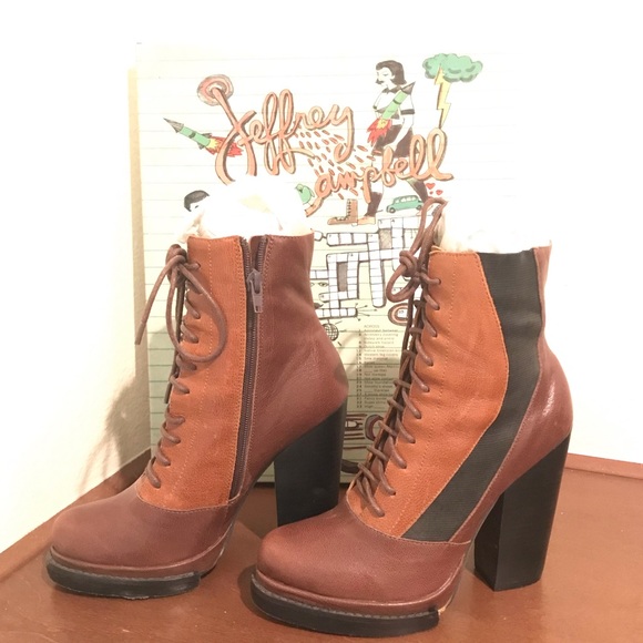 EUC Jeffrey Campbell ‘Boom’ Leather Boots / Size 7.5 - Picture 3 of 10